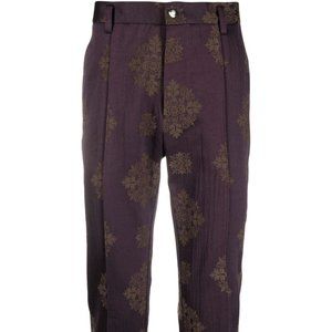 Goodfight jacquard-print tailored trousers